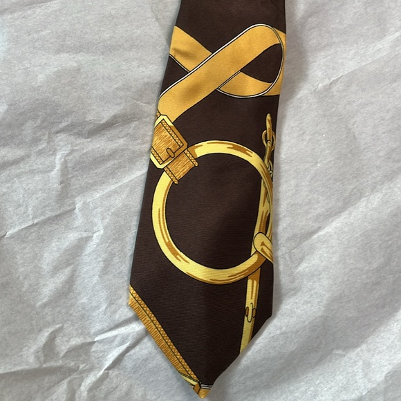 Hermes Tie, authentic, vintage - Picture 3 of 6